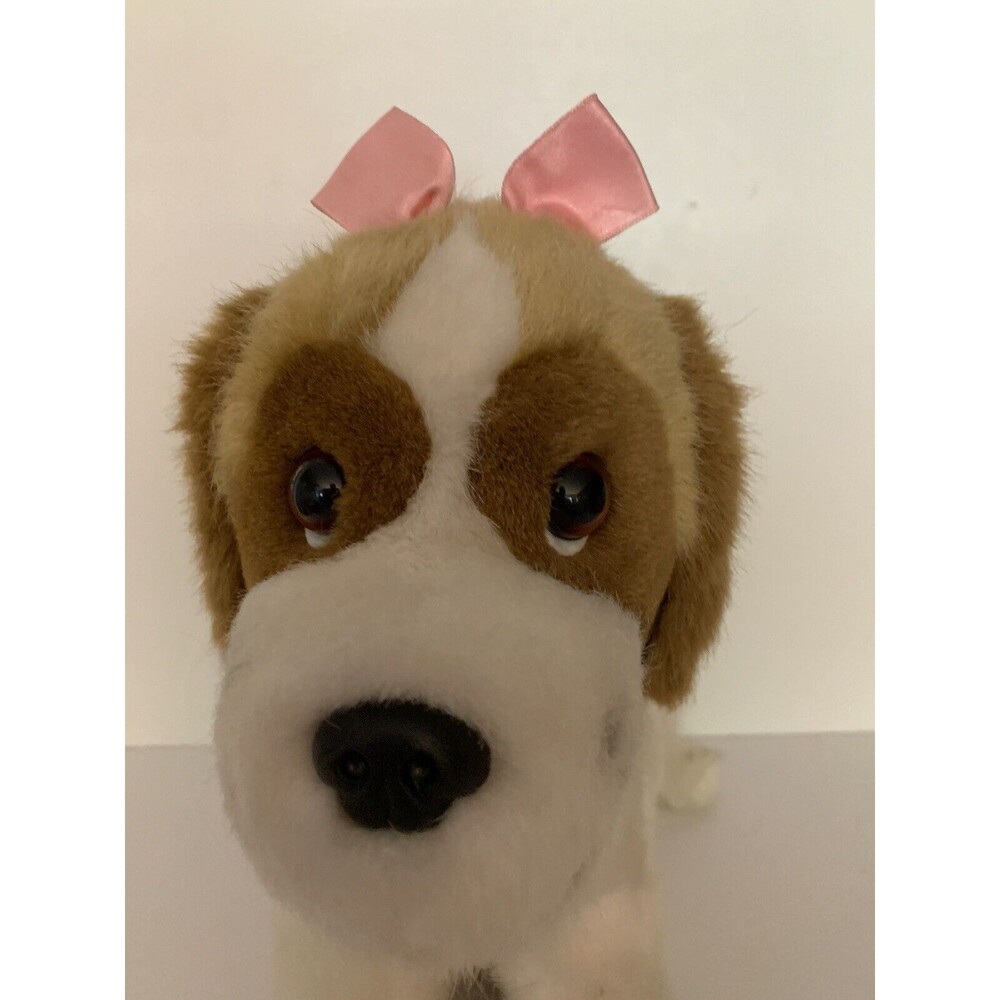 Dakin Beethoven's 2nd Missy St. Bernard Plush Pink Bow Collar 12" Vintage - Picture 5 of 14